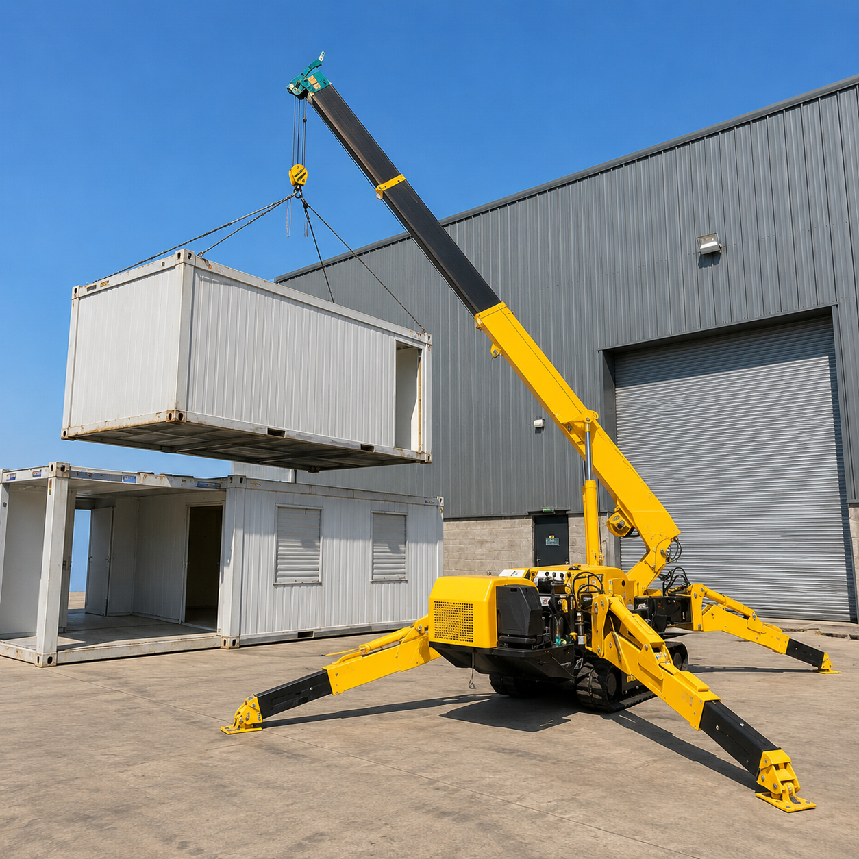 Compact crawler crane for tight-access lifting