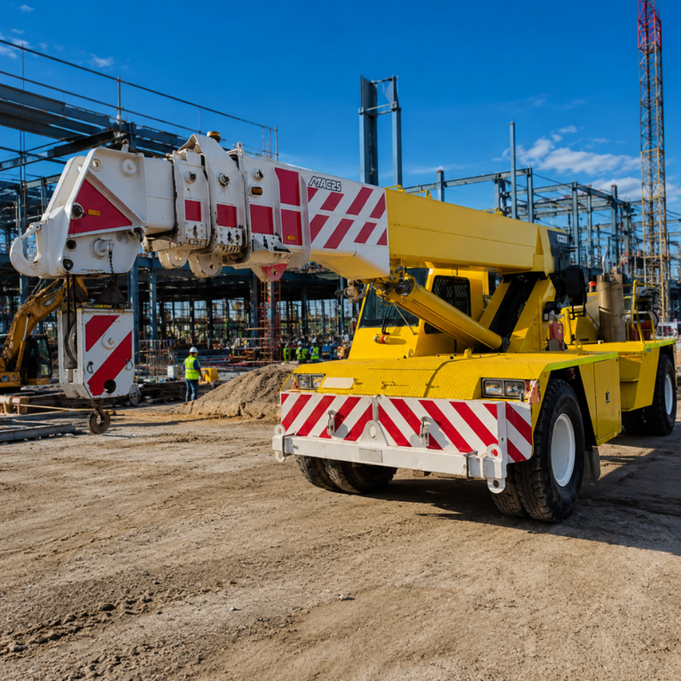 MAC 25T Franna pick and carry crane on Victorian project