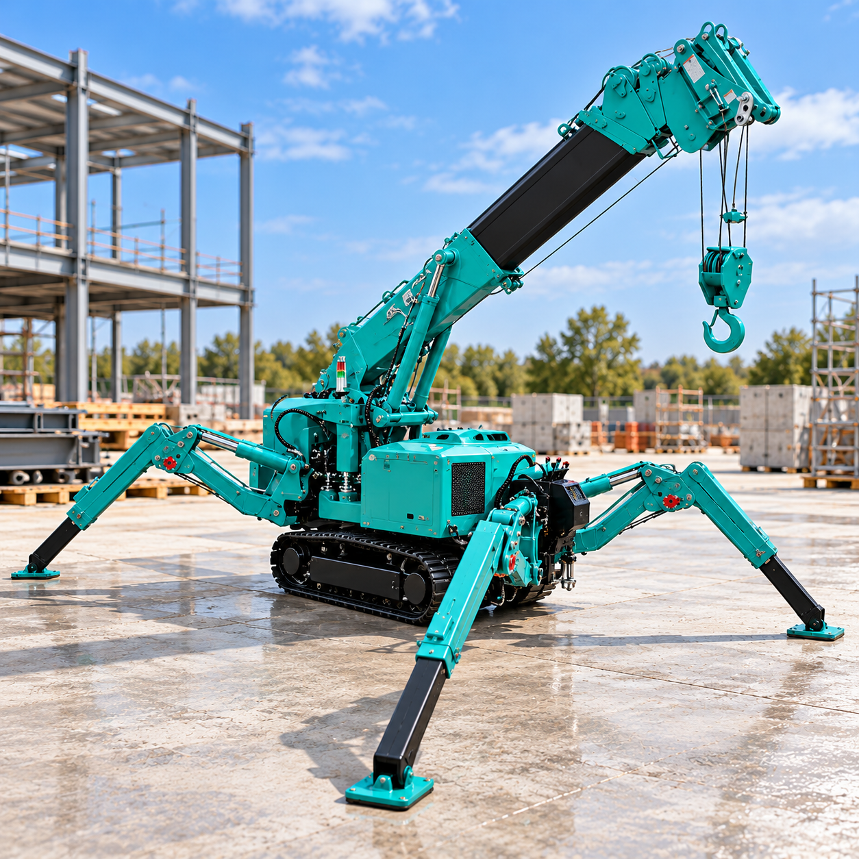 - 2.8T compact spider crane hire Victoria
