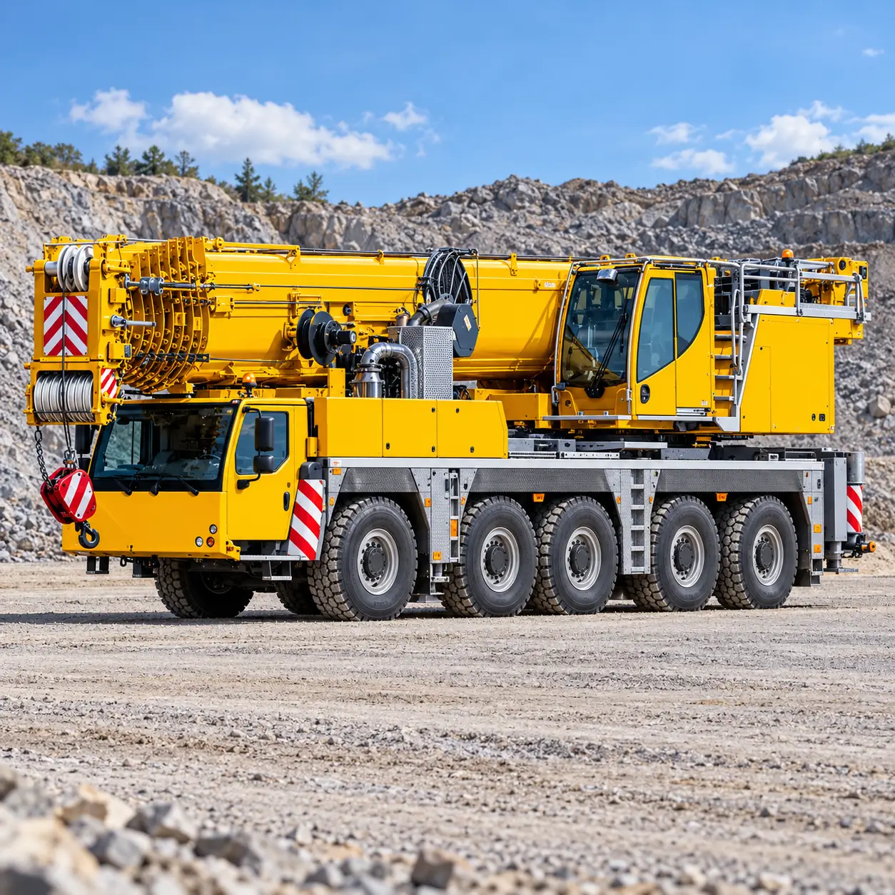 230T five axle crane on Crane2U project site