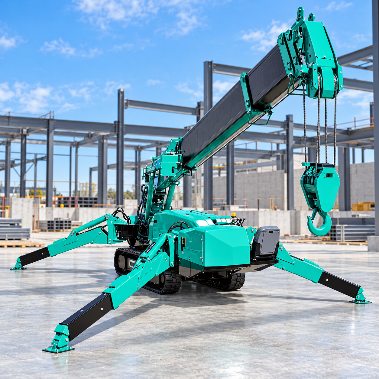 4T spider crawler crane hire Melbourne