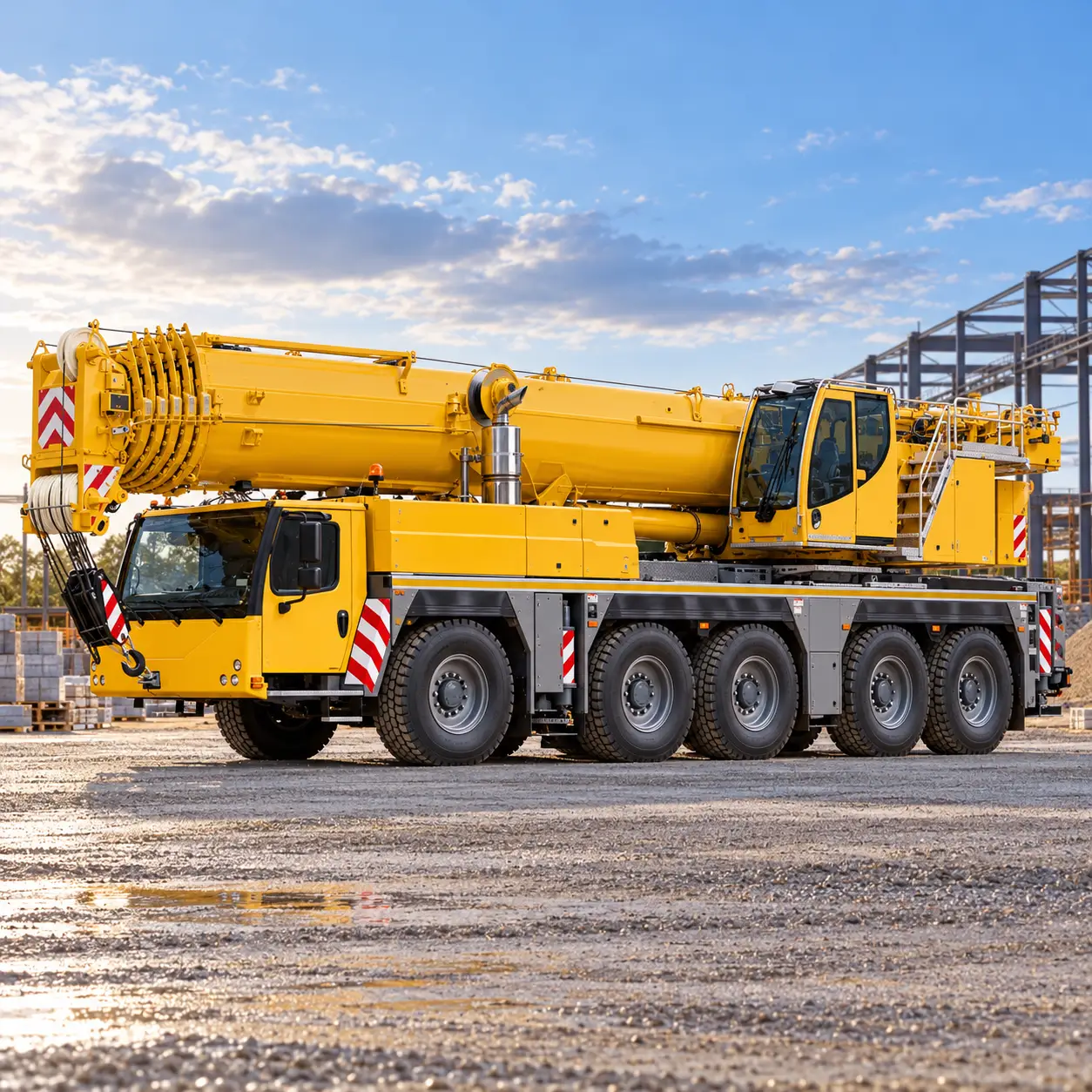 5 axle all terrain crane hire Melbourne Crane2U project