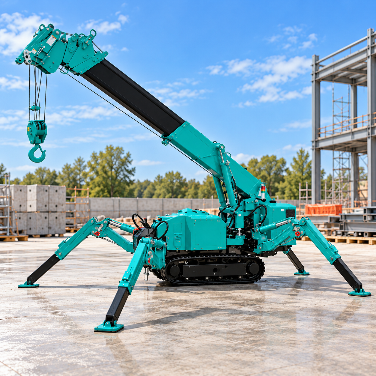 Maeda MC285C-3 2.8T spider crane hire Melbourne