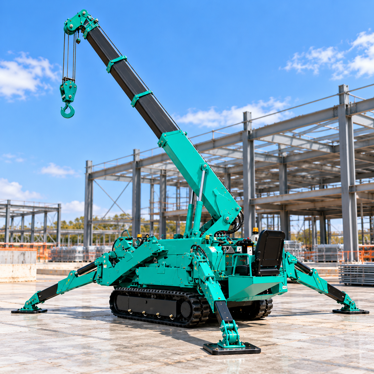 Maeda MC305C-2 3T spider crane hire Melbourne